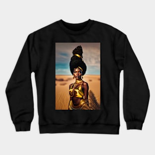 Golden tribal queen 1 Crewneck Sweatshirt